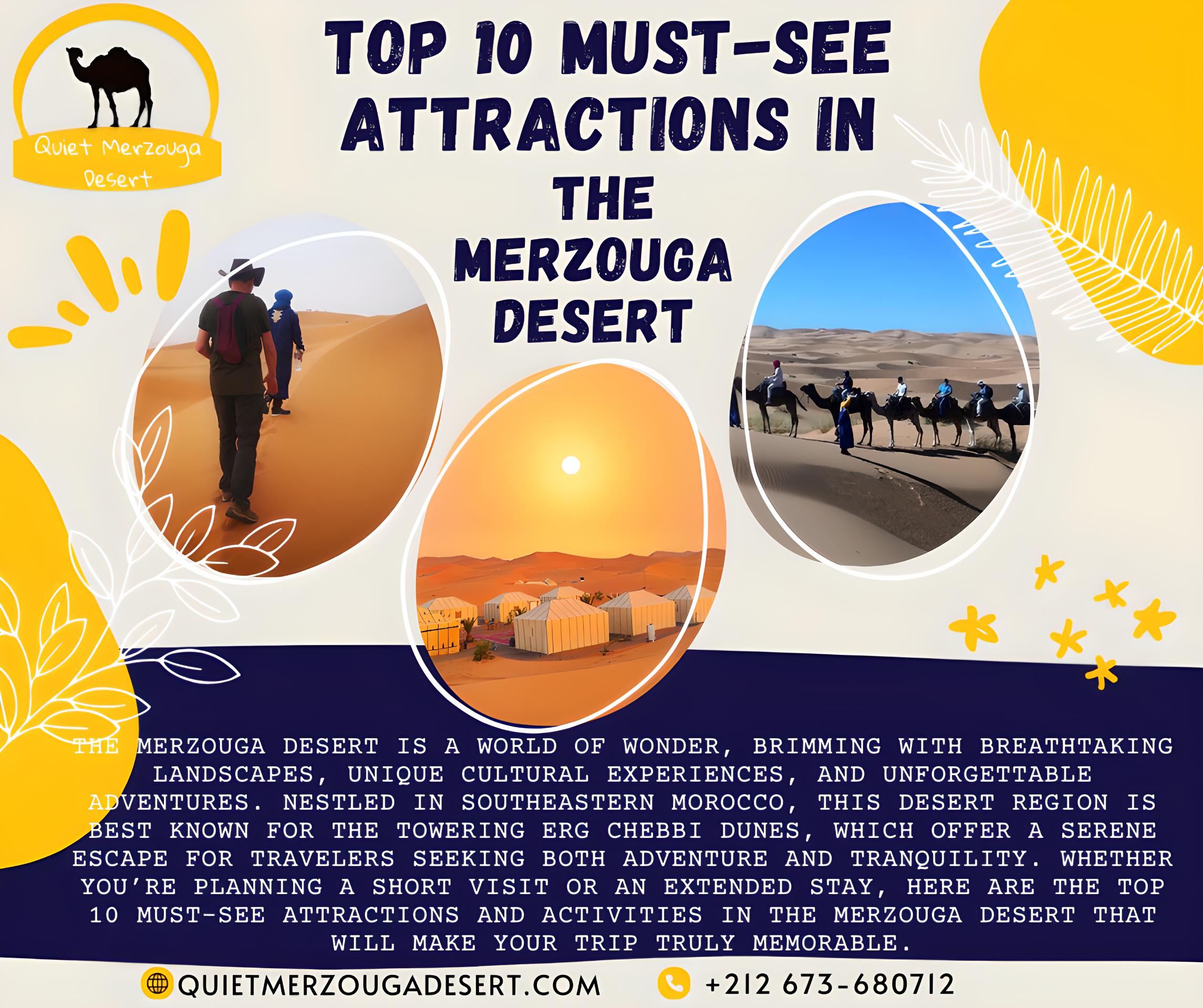 Top 10 Must-See Attractions in the Merzouga Desert