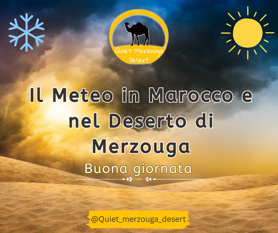 Il Meteo in Marocco e nel Deserto di Merzouga