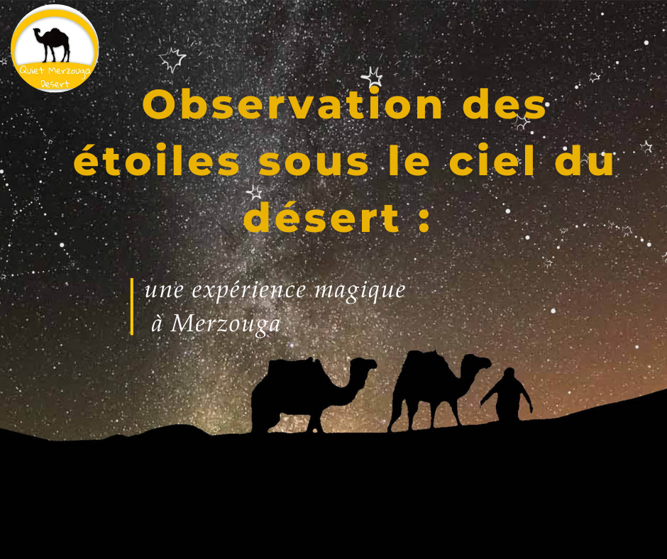 Observation des étoiles sous le ciel du désert : une expérience magique à Merzouga